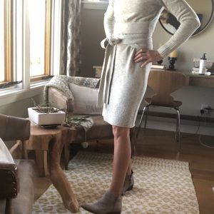 Gray cozy soft sweater dress. Like new!